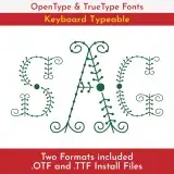Stitch Monogram TrueType Font