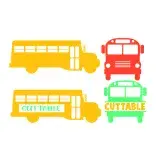 School Bus Pack SVG Cuttable Design