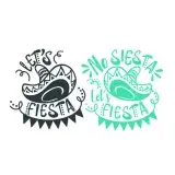 No Siesta Let's Fiesta SVG Cuttable Design