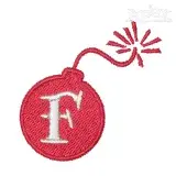 F Bomb Embroidery Design