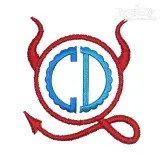 Devil Monogram Embroidery Frame