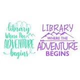 Library Where the Adventure Begins SVG Cuttable Design