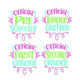 Official Schooler Grader SVG Cuttable Design
