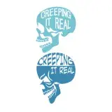 Creeping It Real Skull SVG Cuttable Design