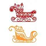 Santa's Sleigh SVG Cuttable Design