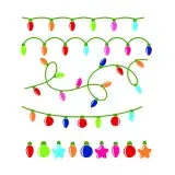 Christmas Lights Pack SVG Cuttable Design