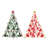 Great Dane Dog Christmas Tree Cuttable Design