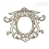 Vintage Oval Frame Embroidery Design