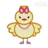 Baby Chicken Applique Embroidery Design