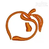 Peach Embroidery Design