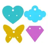 Earrings Cards Cuttable Design