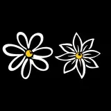 Drawn Daisy Cuttable Design