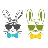 Toddler Easter Bunny Cuttable Design