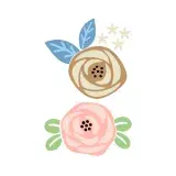Simple Rose Flower Cuttable Design