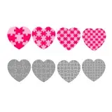 Heart Puzzle Pattern Cuttable Design
