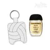 Volleyball Sanitizer Holder Keychain Feltie ITH In-The-Hoop Embroidery Design
