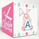 Bunny Easter Egg Svg Cuttable Font