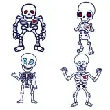 Skeleton Heart Cuttable Design Files