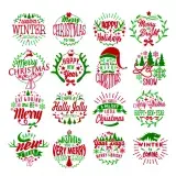 Christmas Wordart Svg Cuttable Files