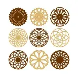 Coaster Pack SVG Cuttable Design