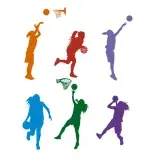 Basketball Girl Silhouette Pack SVG Cuttable Design