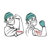 Stay Strong Male Nurse SVG Cuttable Design