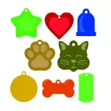 Pet ID Tags SVG Cuttable Design