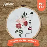 Flower Girl Hand Embroidery Pattern