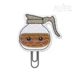 Adorable Coffee Pot Feltie ITH Embroidery Design