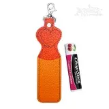  Heart Lipstick Holder Keychain ITH Embroidery Design