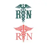 Registered Nurse Symbol SVG Cuttable Design
