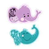 Elephant Sticker Cuttable Design