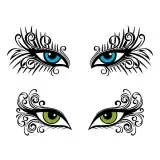 Beautiful Eyes Cuttable Design