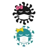 Germ With Mask Cuttable Design