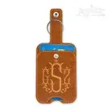 Sanitizer or Card Holder Key Fob In the Hoop Embroidery Design