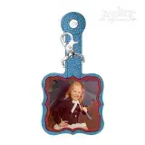 Square Scallop Applique Hand Sanitizer Holder Key Fob ITH Embroidery Design