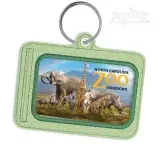 Horizontal ID Tag Key Fob In the Hoop Embroidery Design