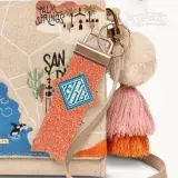 Diamond Rhombus Key Fob ITH Embroidery Design
