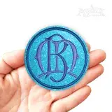 Circle Monogram Frame Feltie ITH Embroidery Design