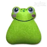 Little Cute Frog Stuffie and Feltie ITH Embroidery Design