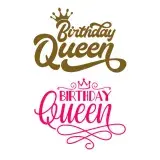 Birthday Queen Cuttable Design
