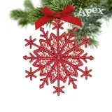 Snowflake Earrings Free Standing Lace ITH Embroidery Design