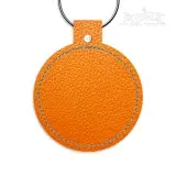 Circle Frame Key Fob ITH Embroidery Design