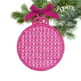 Christmas Ornament Free Standing Lace ITH Embroidery Design