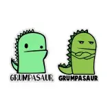 Grumpasaur Dinosaur Cuttable Design