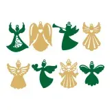 Christmas Angel Ornament Cuttable Design
