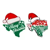 Merry Christmas Texas Cuttable Design