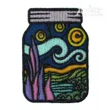 Jarry Night Embroidery Design