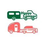 Happy Camper Decal Cuttable Design