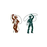 Roping Cowboy Cuttable Design